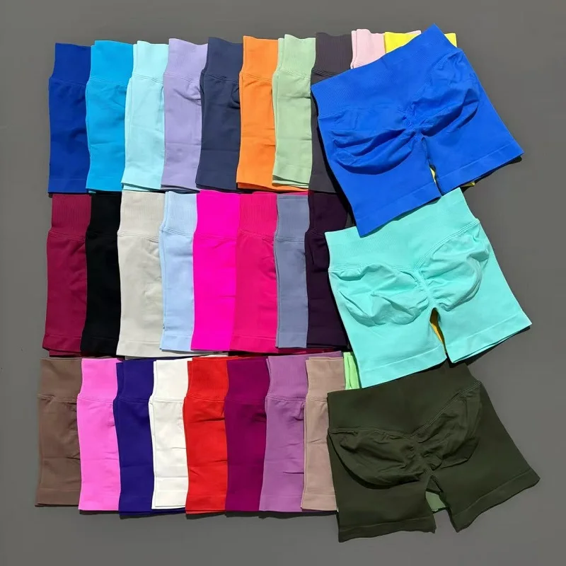 HISTELLO Impact Shorts 4.5‘’ High Waist Women Yoga Workout Shorts Seamless Leggings Stretch Fitness Sweatpants Gym Short