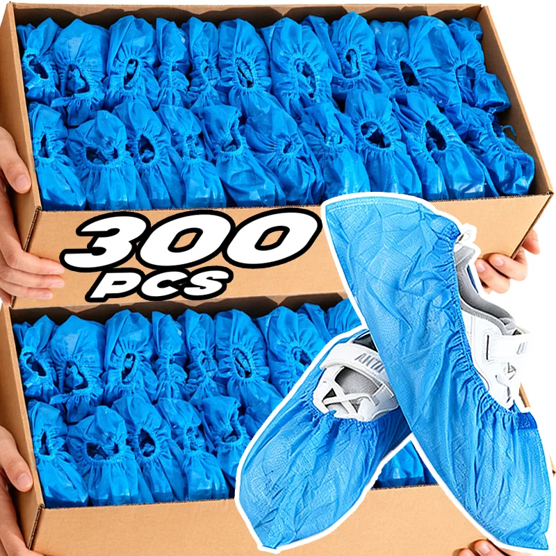 Disposable Shoe Covers Non Woven Thick Wear Resistant Tear Proof Universal Home Computer Room Disposable Protection Shoe Covers