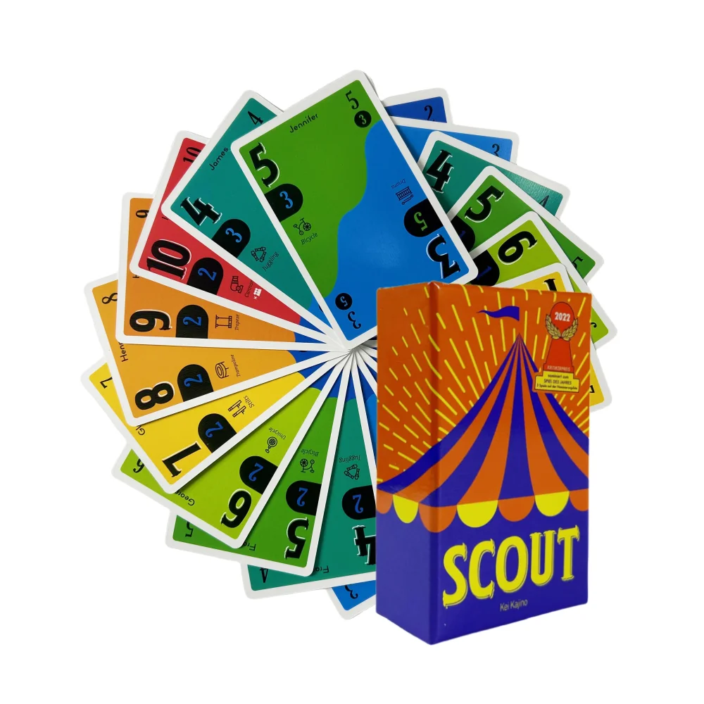 Scout Card Game Circus Scout Board Game 2-5 People Poker Card Deck For Party Wholesale
