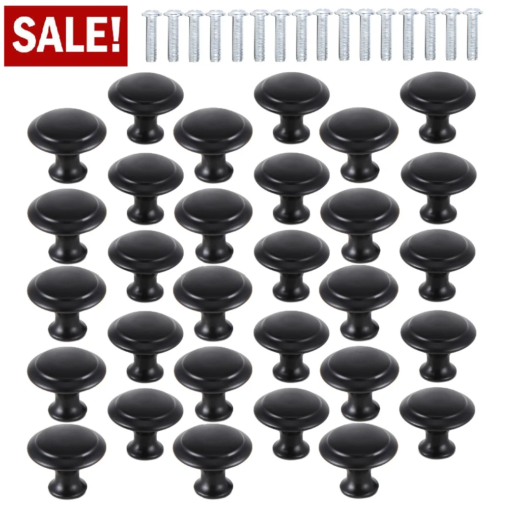 30 Packs Cabinet Door Knobs Stainless Steel Handles Kitchen Cupboard Drawer Pull Bathroom Fashion-Furniture Hardware-Accessories