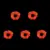 5pcs orange
