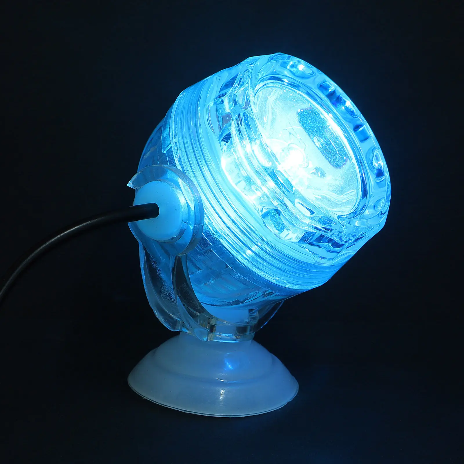 Small LED Aquarium Light Color Changing Waterproof Fish Tank Spot Light Submersible Night Lamp Aquarium Decoration
