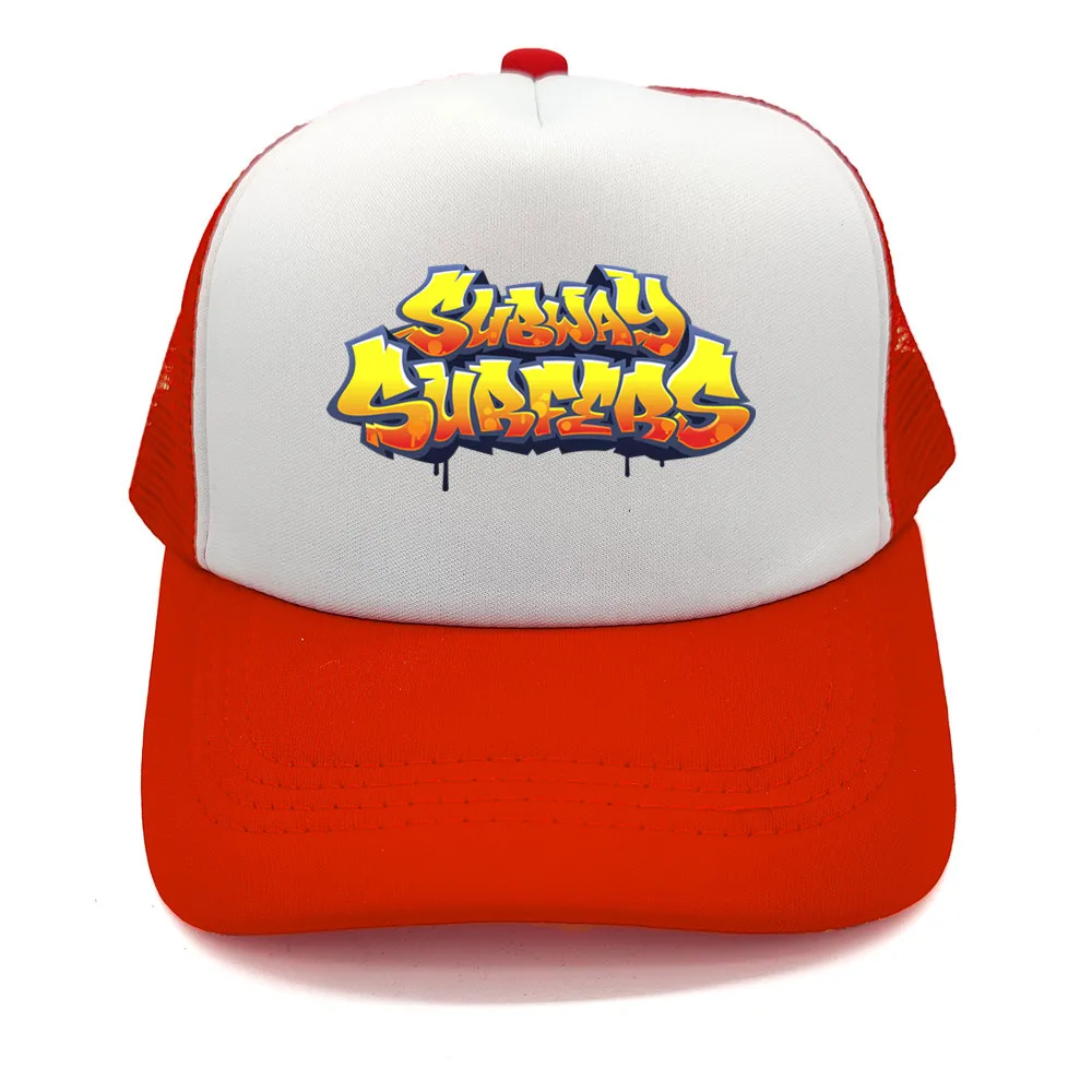 Subway Surfers Baseball Cap Unisex Hip Hop Trucker Hat Summer Mesh Net Sunhat Gift Outdoor Adjustable Snapback Racing Hat