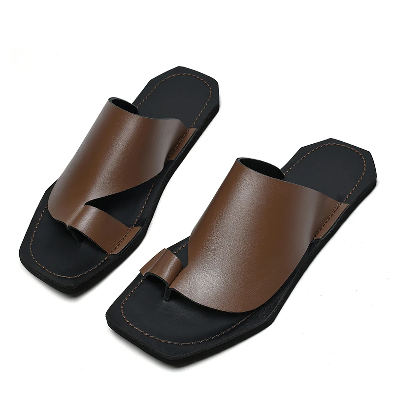 Summer Fashion Outdoor Sandals Plus Size Beach Personalized Dressing Indoor Bathroom Slippers Eva Soft Sole Anti Slip Men 38-47