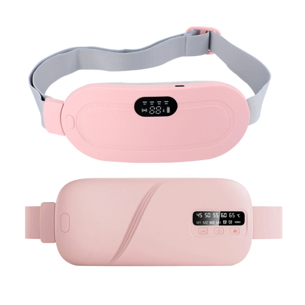 Heating Pad for Menstrual Cramps Vibration Electric Massager Abdominal Period Warm Palace Belt Uterine Warming for Women
