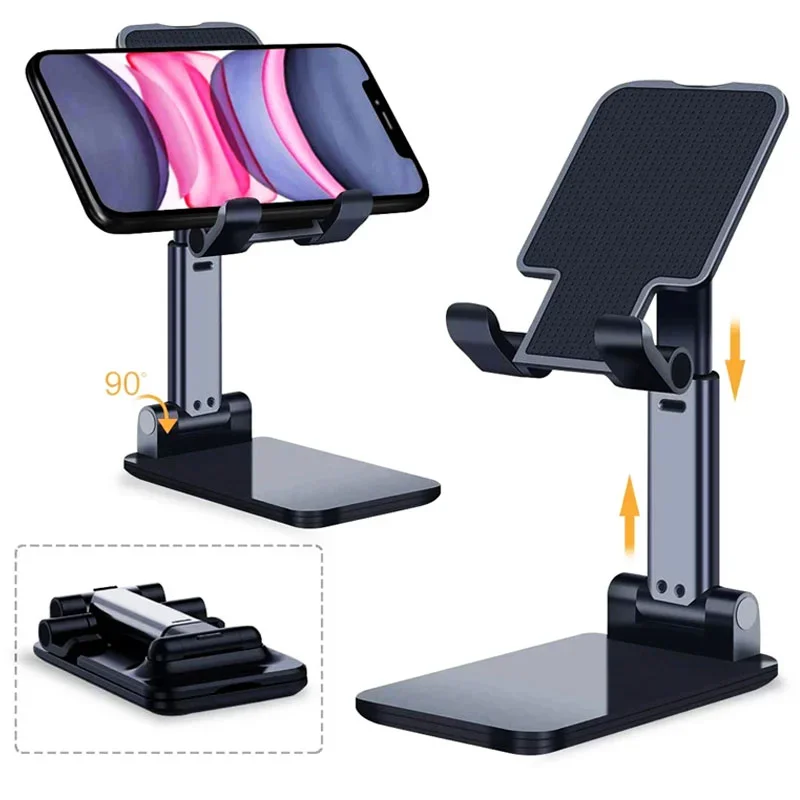 Mobile Phone Holder Stand Desktop Lazy Bedside Bracket Support Stand Foldable and Hoisting Multi-Function Telescopic Holder