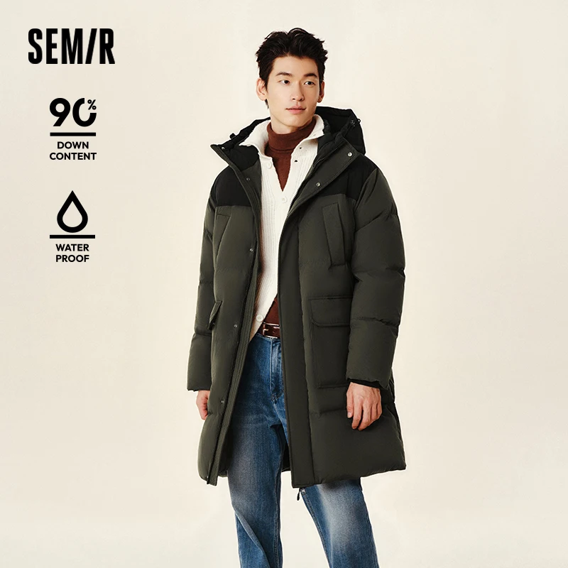 Semir Down Jacket Men 2026 New Waterproof Thick Outerwear Long Length Winter Clothing Couple