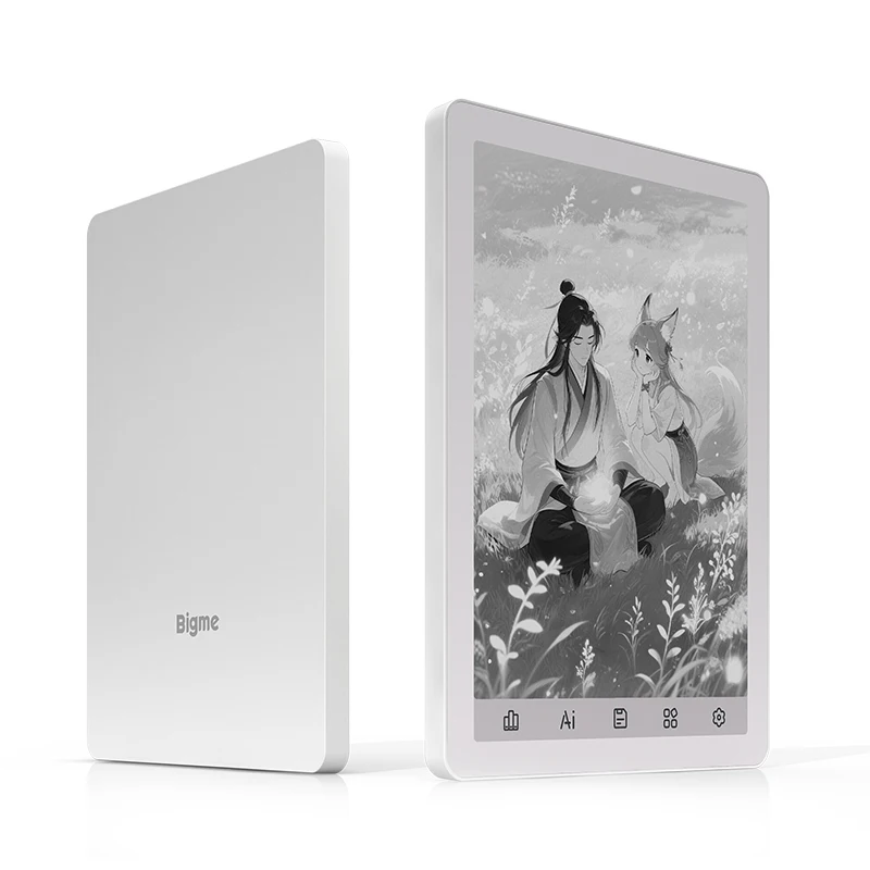 Bigme B6 ebook reader, 6'' B&W e-ink screen electronic book, 300PPI HD Display ereader, Android 14 OS, 4+64GB paper-like E-book
