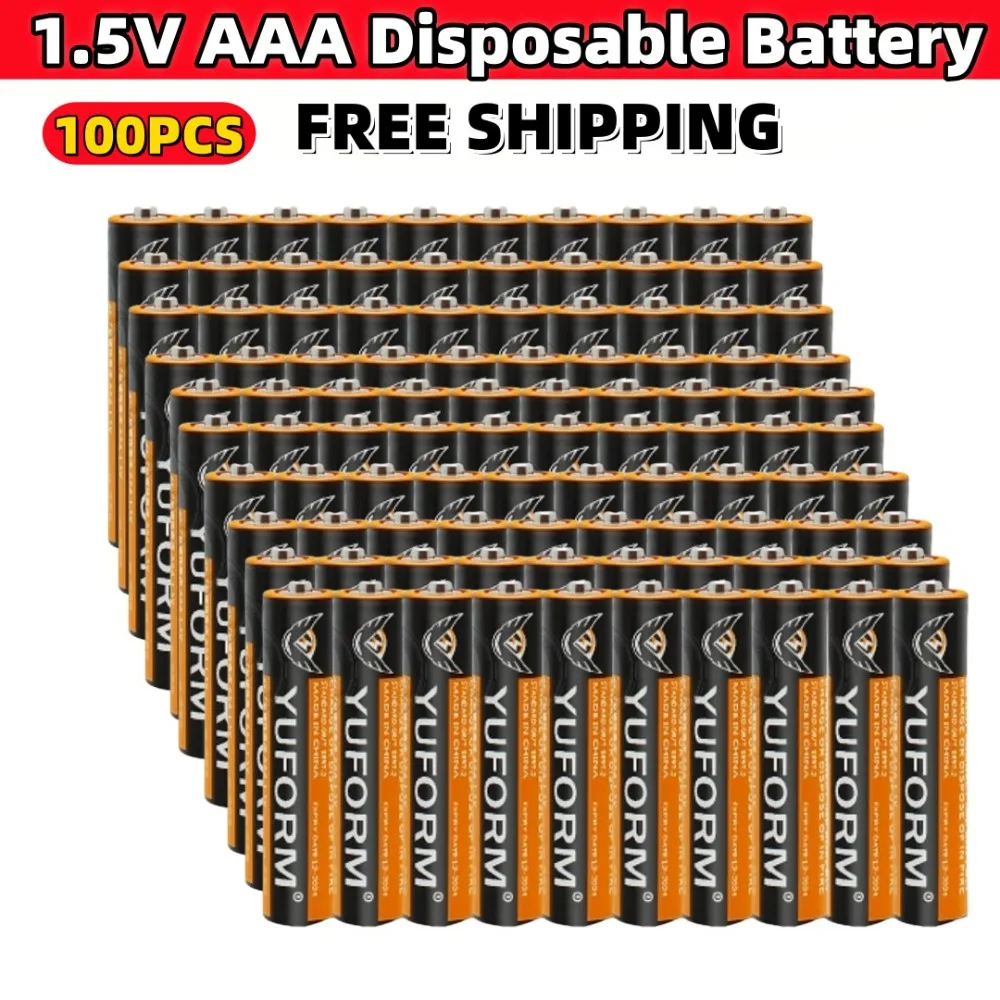 NEW1.5V AAA Disposable Dry Battery for Led Light Toy Mp3 Camera Flash Razor CD Player Wireless Mouse Keyboard Free Ship