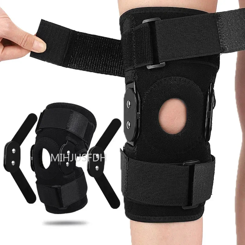1PC Adjustable Hinged Knee Brace Knee Support Wrap for Meniscus Tear Patellar Tendon Support Pain Relief Strains Sprains etc