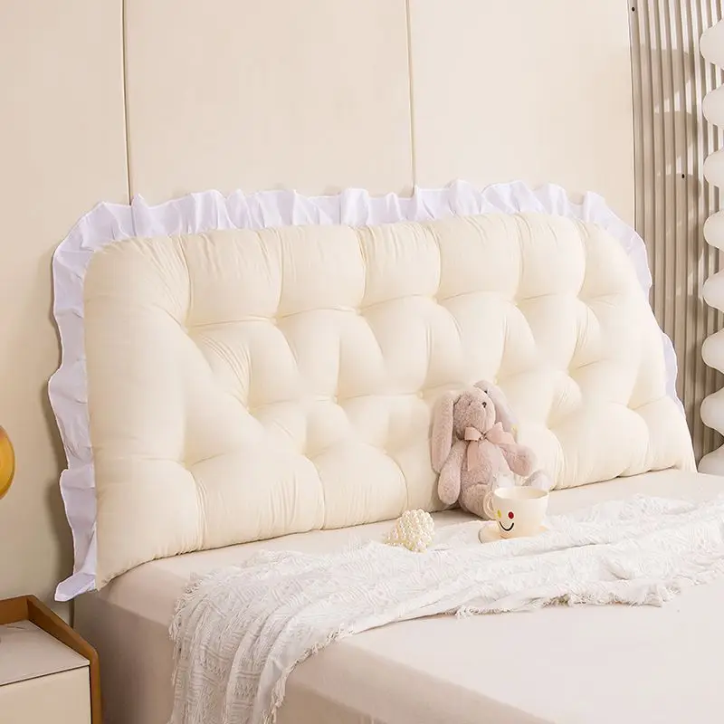 1pcs Princess Style Dormitory Back Cushion Universal Anti Collision Bedside Decoration Backrest Soft Tatami Headboard Cushions