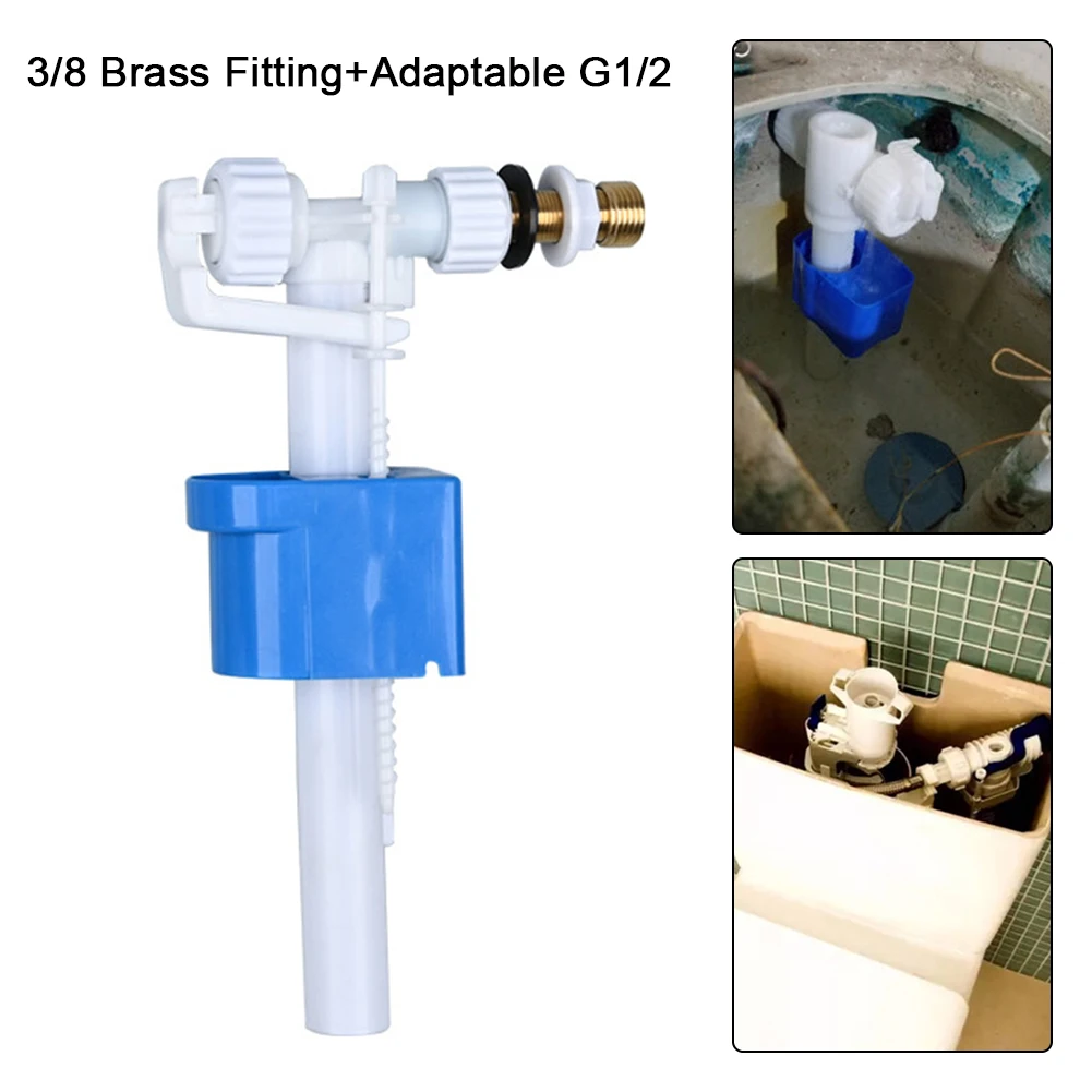 Cistern Filling Valve G3/8 G1/2 Inch Connection Cistern Toilet Inlet Valve High Pressure Side Inlet Valve Toilet Drain Valve