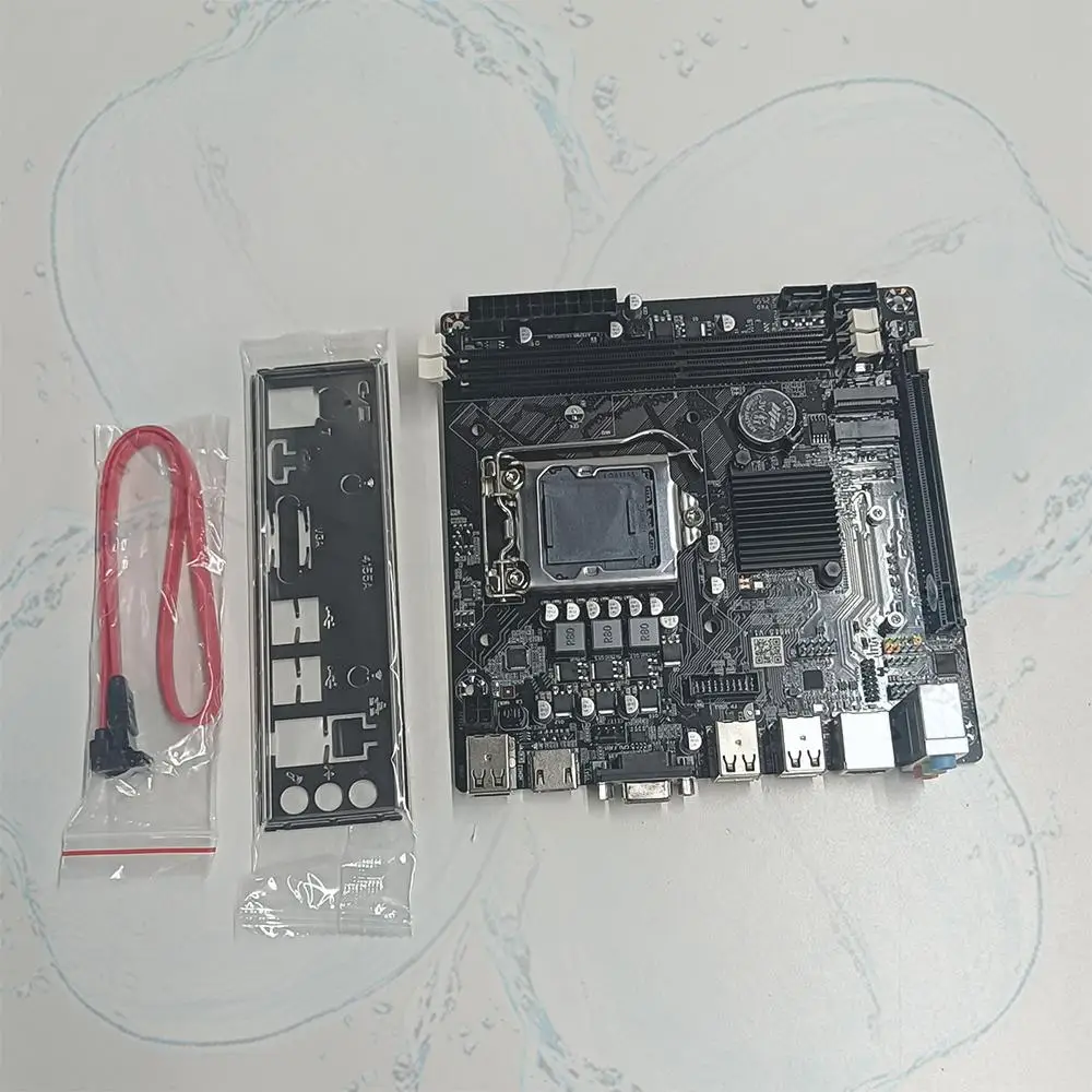 LGA1155 H61M-I Desktop Motherboard Dual Channel DDR3 16GB M.2 NVME HDMI VGA Gigabit Ethernet Computer Main Board for Office Game