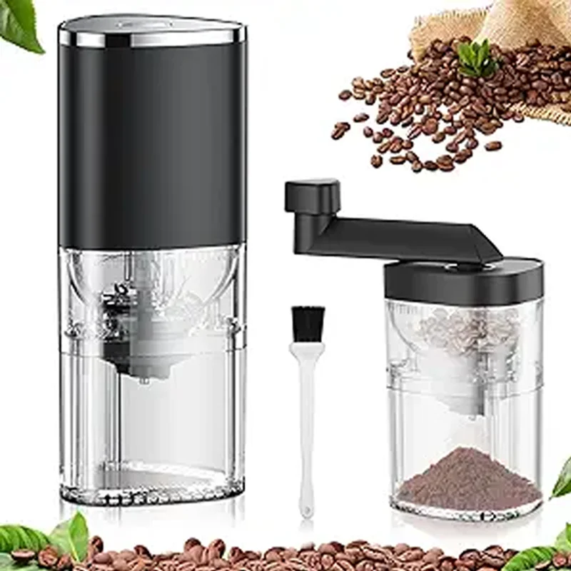 Coffee Grinder Portable USB Rechargeable 1300 mAh Adjustable Thickness Easy to Clean Suitable for Picnics and Camping Trips