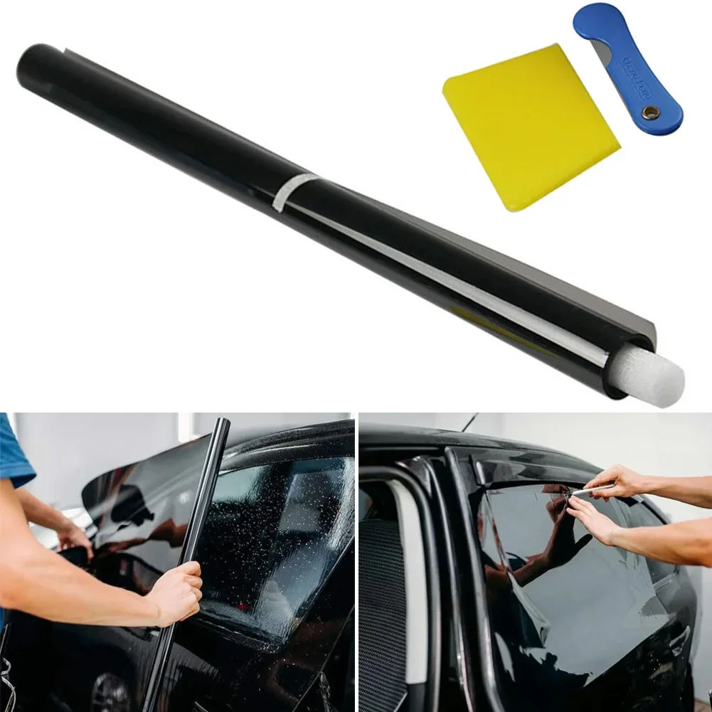 50cmx300cm Car Window Privacy Tint Film Auto Vinyl Anti Look Glass Sticker Foils Ceramic Summer Solar UV Protector Mirror Films