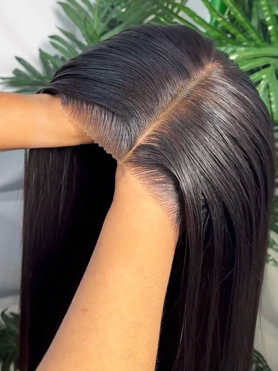 Straight Glueless Wig Human Hair Ready To Wear 5x5 Lace Closure Wigs 13x4/13x6 Human Hair Wigs Put on and go Wig Preplucked Hair