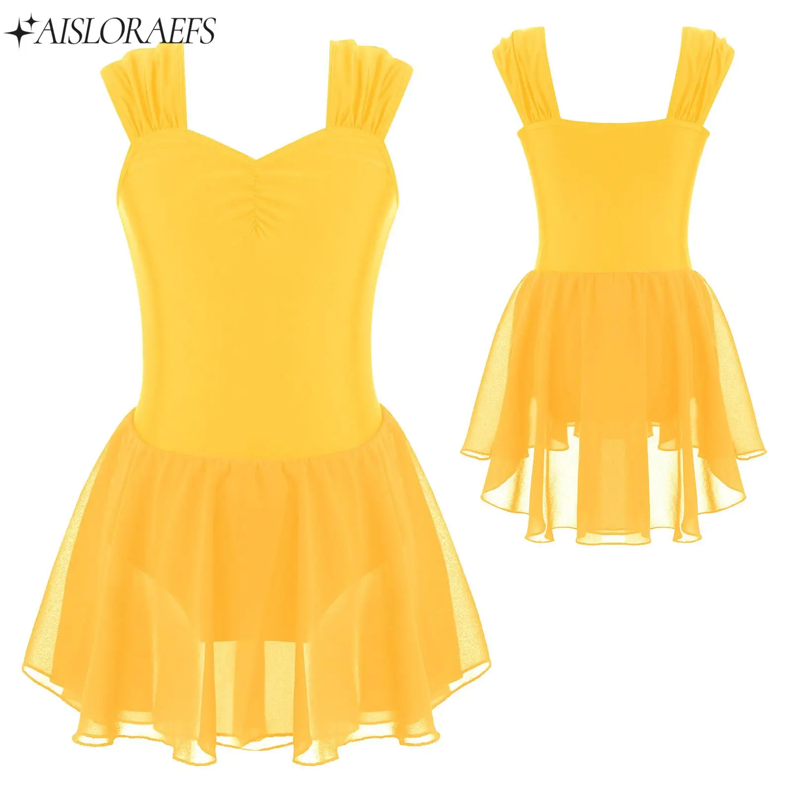 Fashion Ballerina Dancewear Little Girls Ballet Dance Dress Sleeveless Leotards Kids Casual Outdoors Wear Performance Clothing