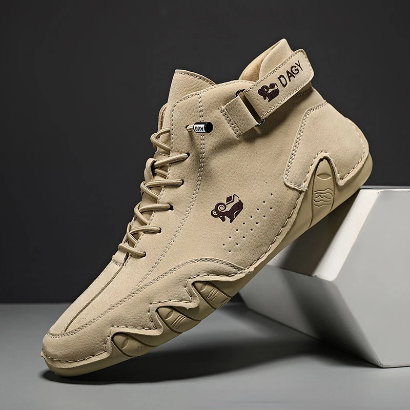 Luxury Women Boots Handmade Leather Men Ankle Boots Fashion Designer Men's Casual Shoes Comfortable Hombres Botas Big Size 35-50