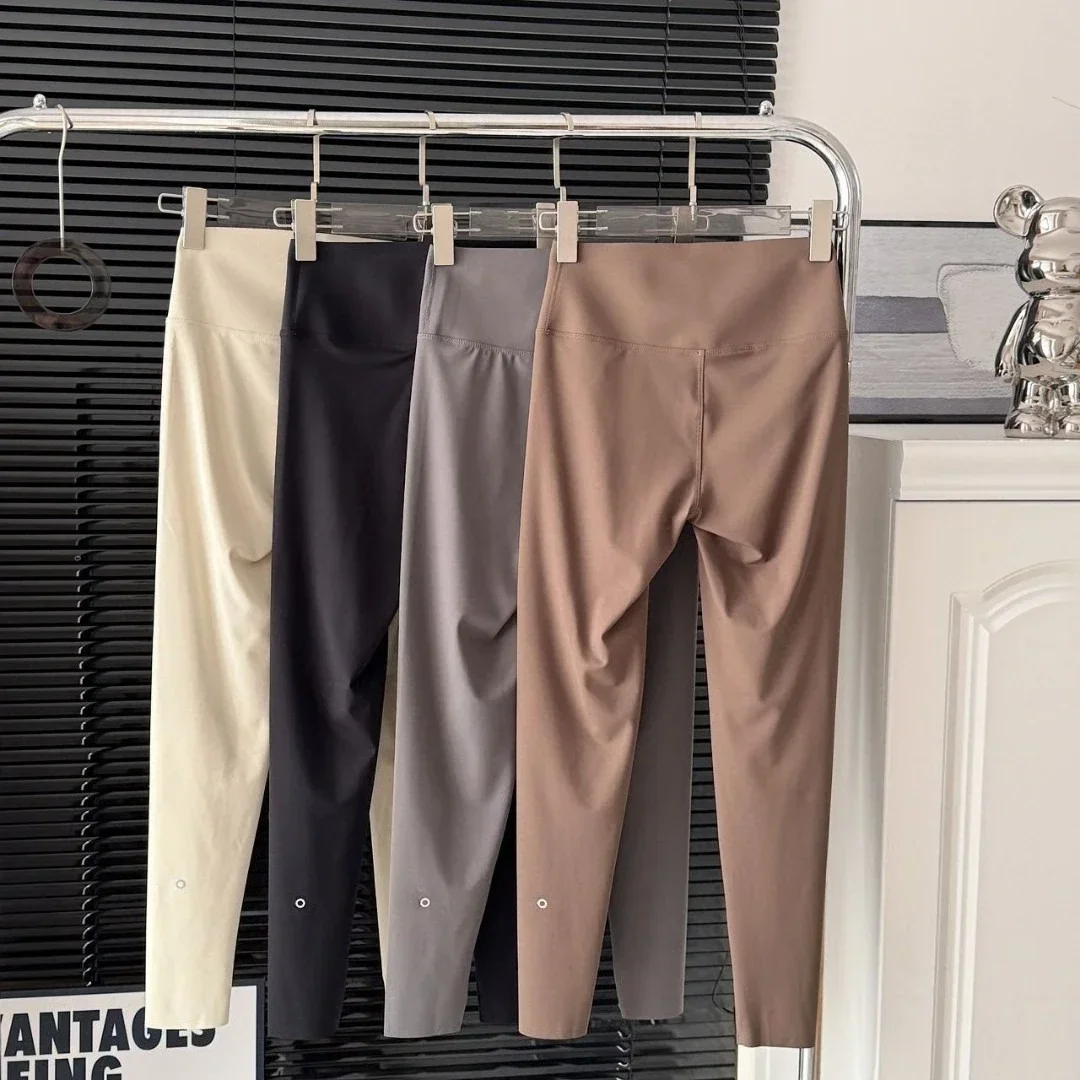 Black Elasticity Women's Yoga Pants Spring Summer Slim Running Fitness High Waist Pilates Pants Casual Sports Women's Leggings