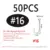 50PCS Size 16