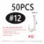 50PCS Size 12