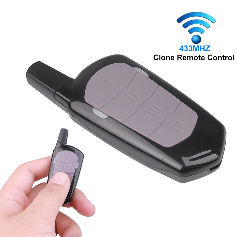 433MHz Wireless Auto Copy Remote Controller Universal 4 Keys Clone Red Light Remotes Duplicator for Gadgets Car Home Garage door