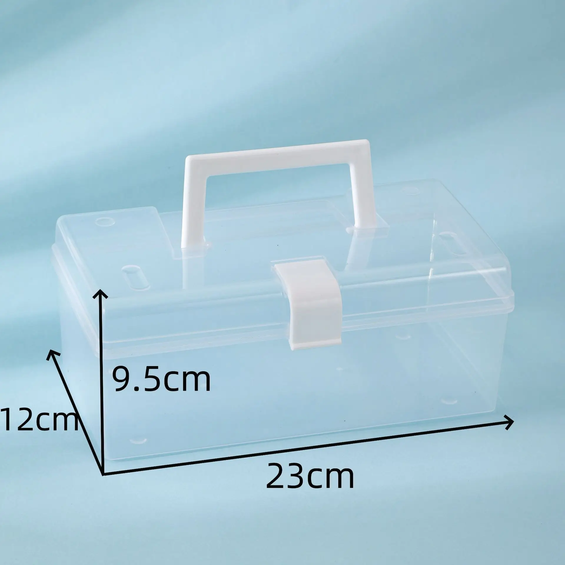 Plastic Transparent Storage PVC Display Box Stationery Tool Jewelry Container Jewelry Box Art DIY Parts Tool Storage Box
