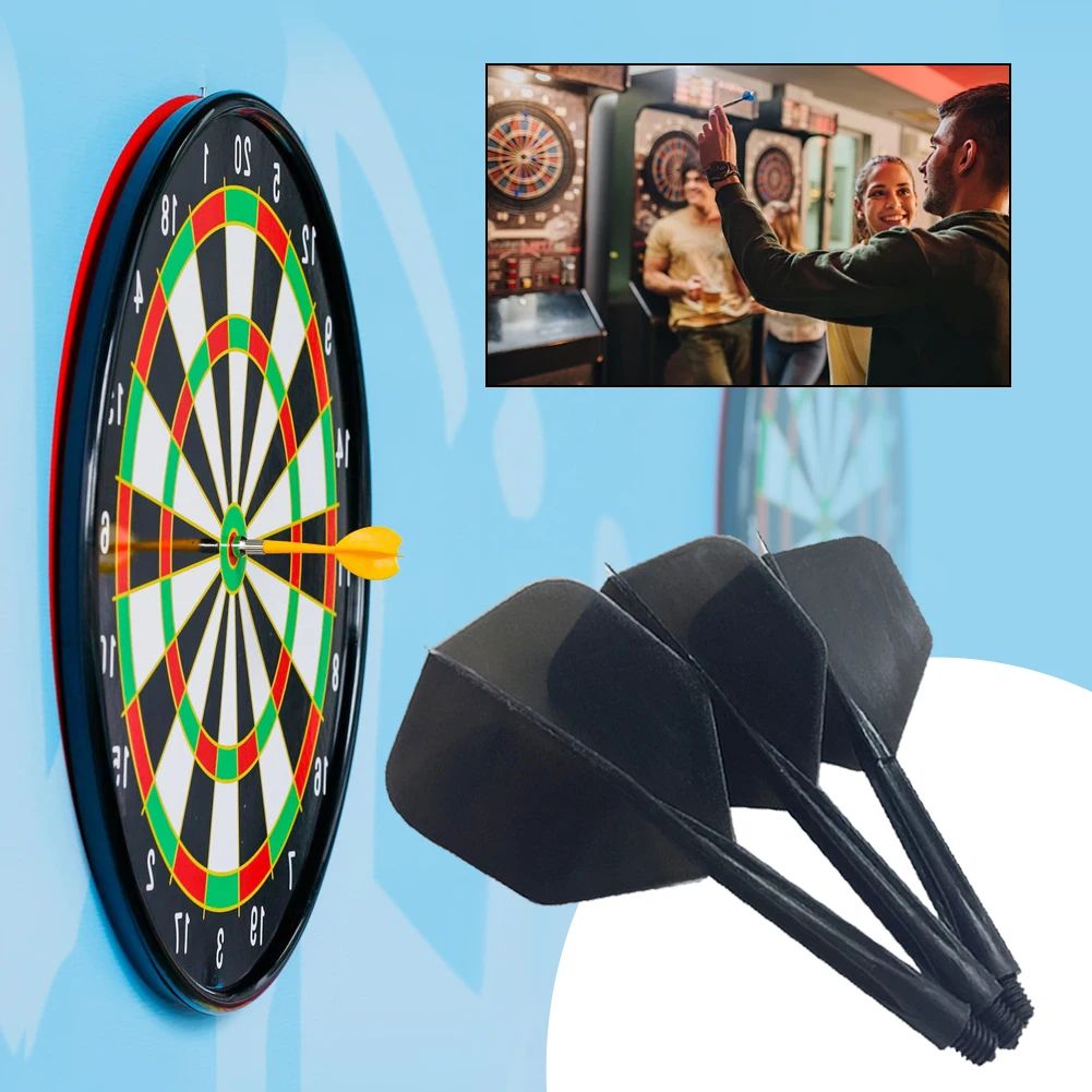 6Pcs Integrated Dart Shaft and Flights Standard Shape Dart Flights Shaft Integrated Dart Flights and Shafts Transparent
