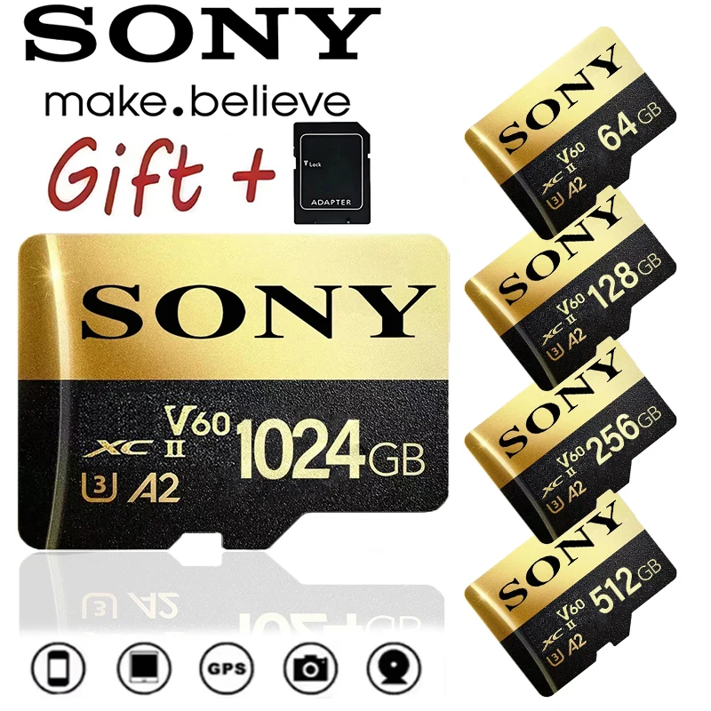 Sony 512GB 1TB Memory Card 128GB Class 10 TF Card256GB Mini SD Card 512GB High Speed Micro TF SD Card 64GB For Nintendo Switch