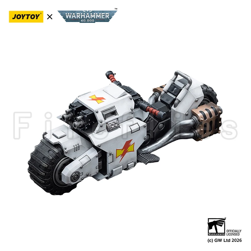 [Pre-Order]1/18 JOYTOY Action Figure 40K White Scars Raider-pattern Combat Bike Anime Collection Model Toy