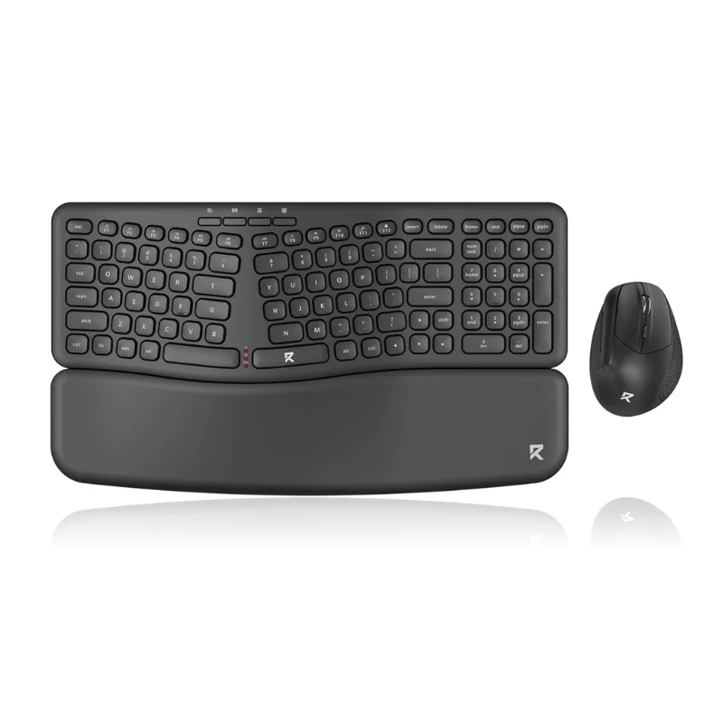 Redragon BS7162 Wireless Keyboard and Mouse Combo, 108 Keys 2.4Ghz Wireless Low-Profile Membrane Keyboard