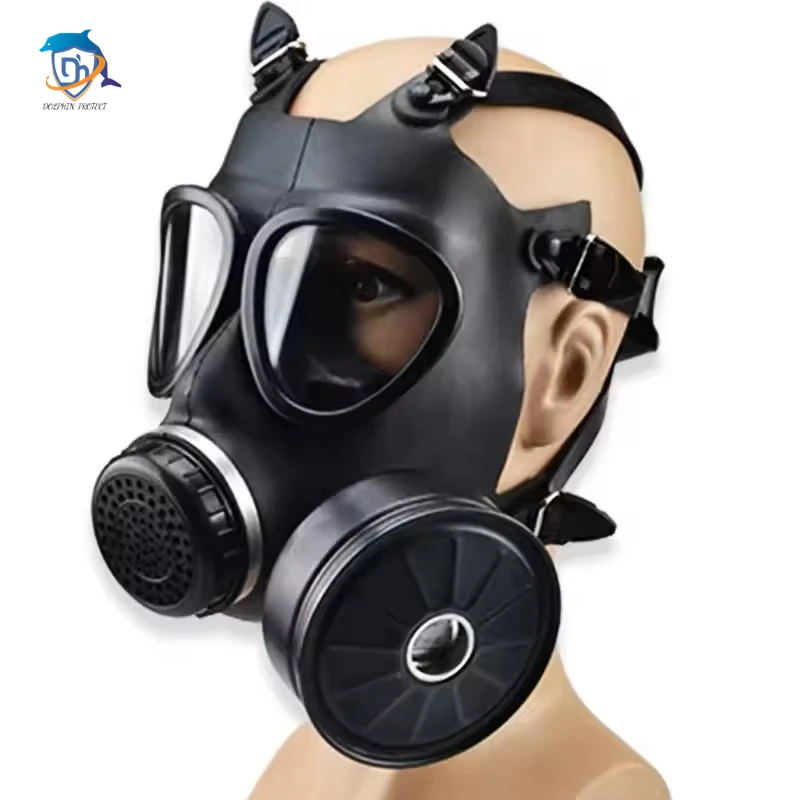 MF14/05 type gas mask, chemical anti nuclear pollution radiation head mounted respirator, full face gas mask with 40mm filter