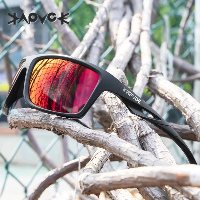 Kapvoe Polarized Fishing Glasses Glasses Sunglasses Bike Ride Anti-fog Protective Mask Full Face Safety Sunglasses UV400