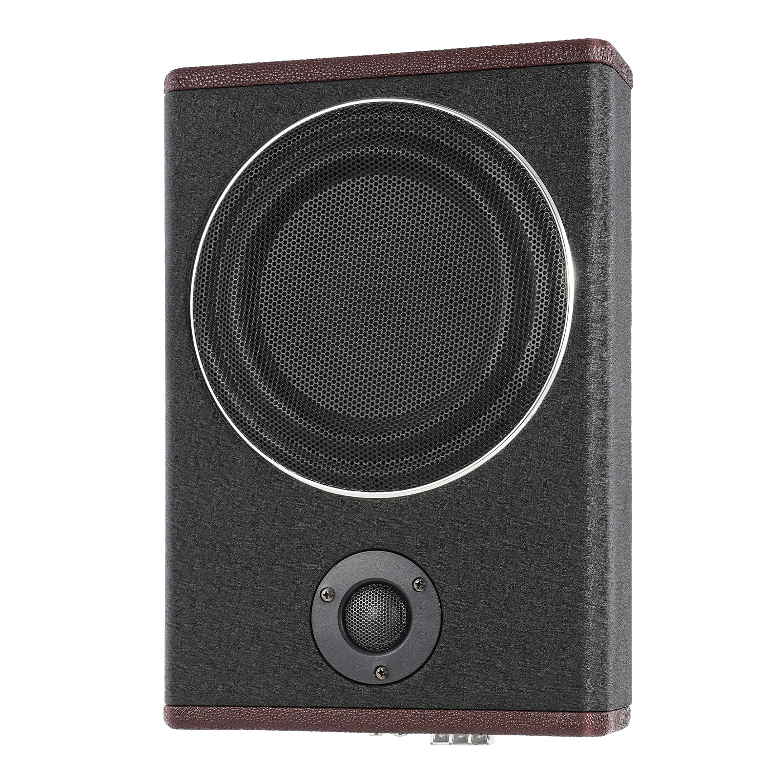 8 Inch Car Full-Range Subwoofer Ultra Thin Car Stereo Under Seat Active Audio Treble Bass Built-in Amplifier Speaker DC 12V 600W