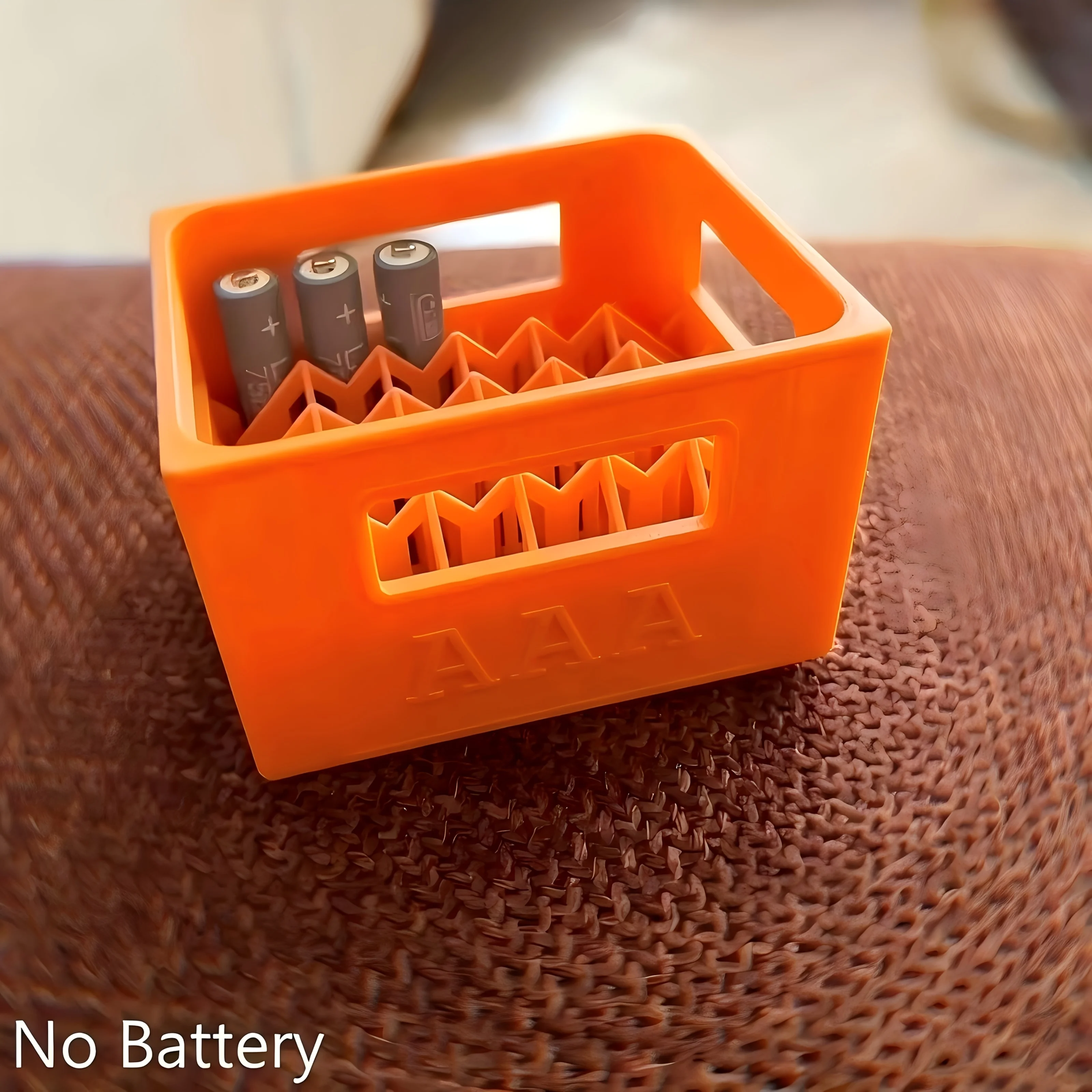 3D Printed AAA/AA Battery Storage Box - Large Capacity, 30/20 Compartments, Durable Plastic Organizer, for Home Decoration