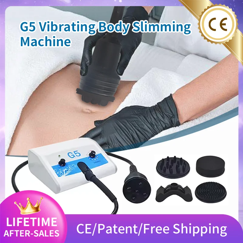 G5 Massage Machine Vibrator Muscle Relieve Slimming Cellulite Removal Home Used Massager High Frequency Beauty Device with 5head