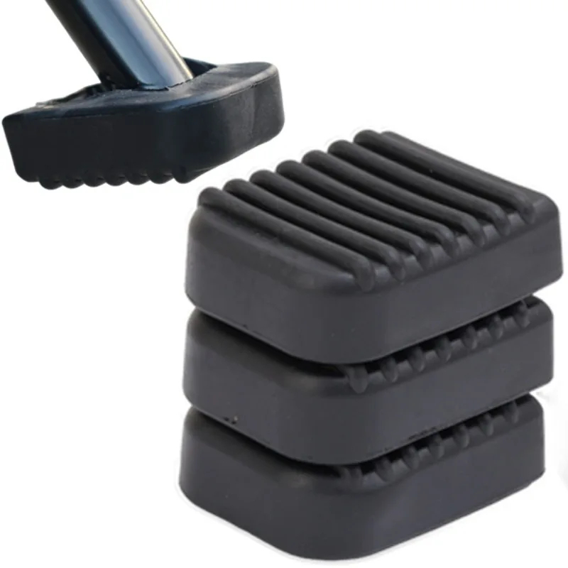 Black Rubber Motorcycle Stand Pad Motorcycle Side Stand Kickstand Foot Extension Support Foot Pad Base Motorcycle Accessory