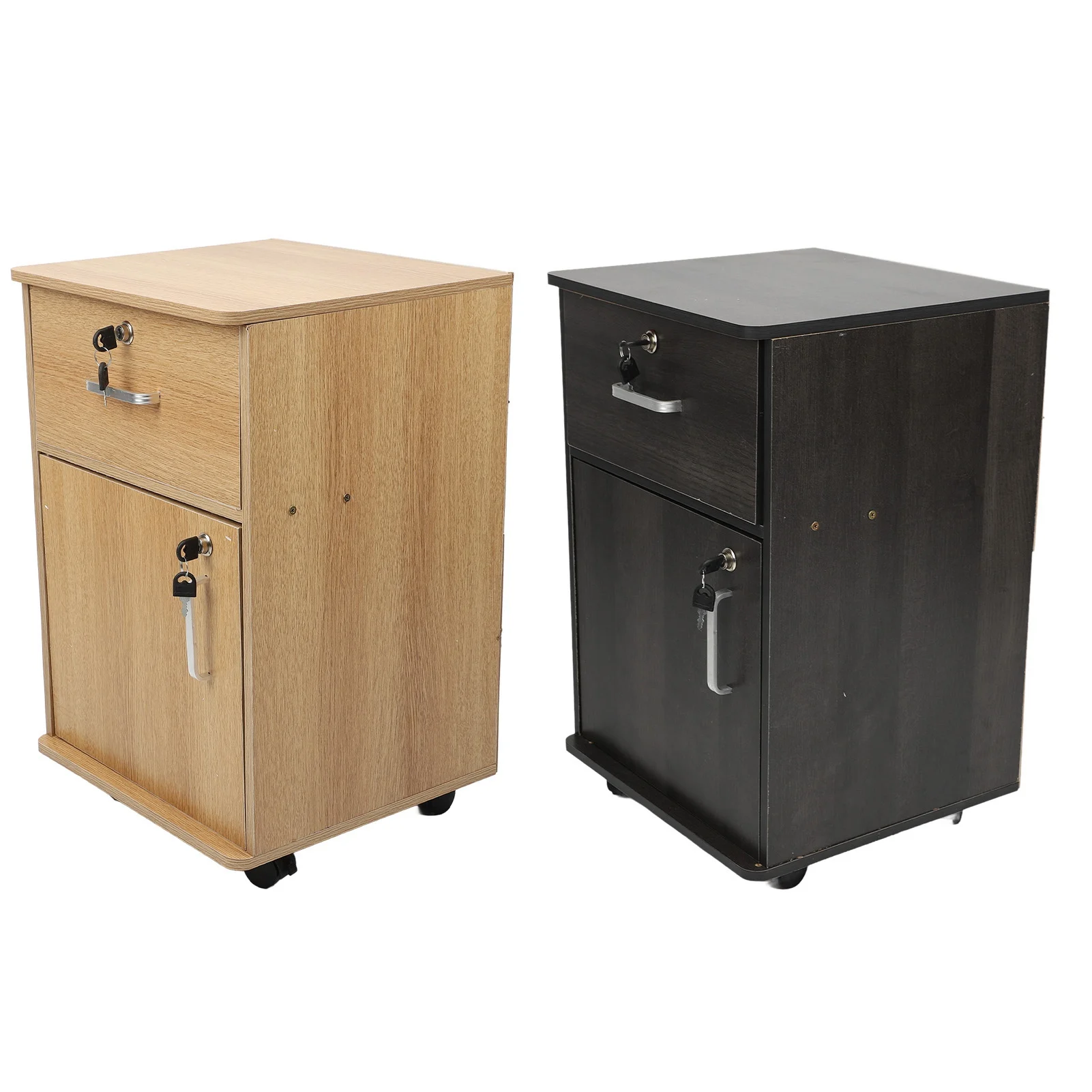 【New】Mobile File Cabinet Multiple Drawers Enhanced Safety Convenient Storage Under Desk Mobile File Cabinet for Home