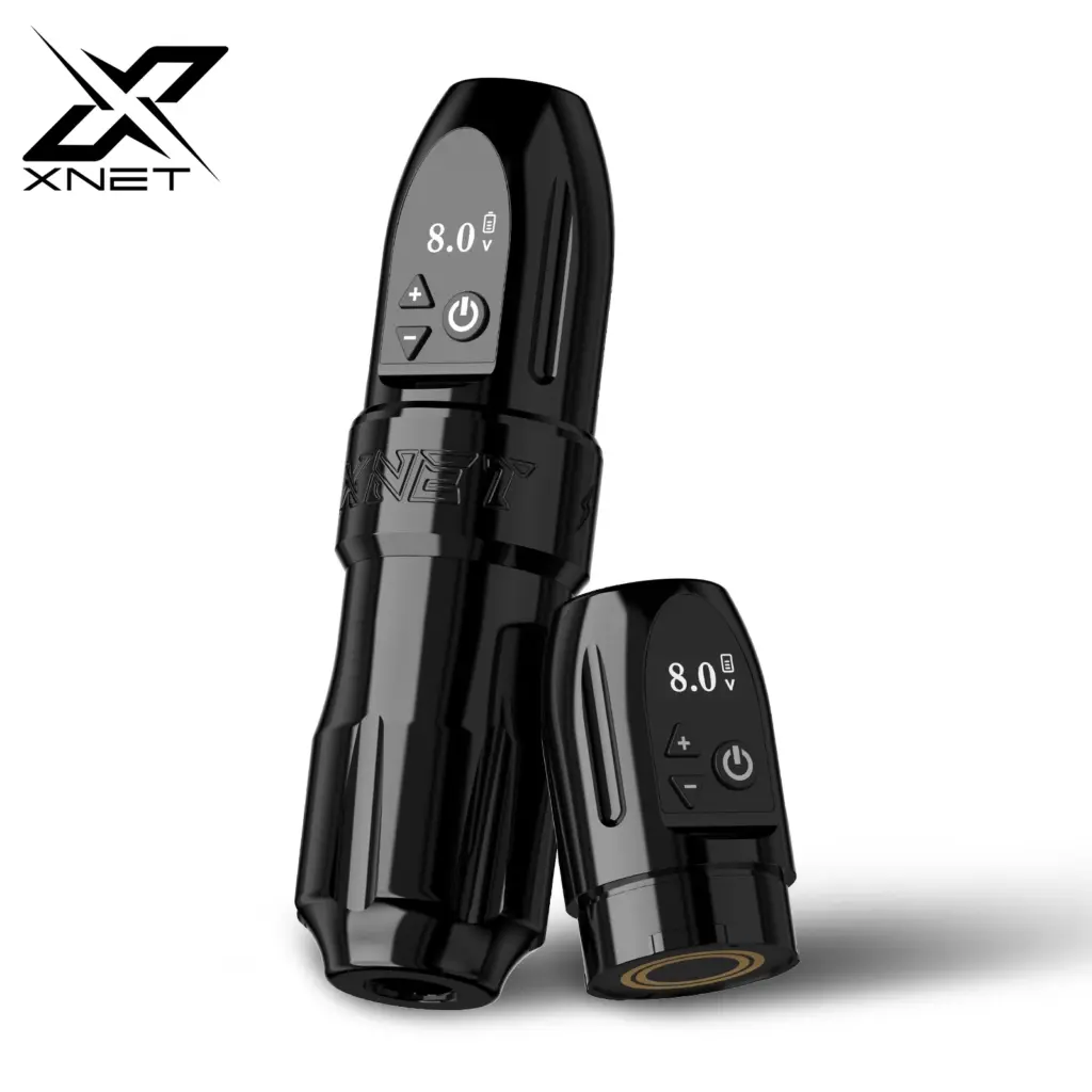 XNET Wilk 2024 Wireless Tattoo Machine Pen Brushless Motor Straight Drive Bar OLED Display Battery For Tattoo Wholesalers
