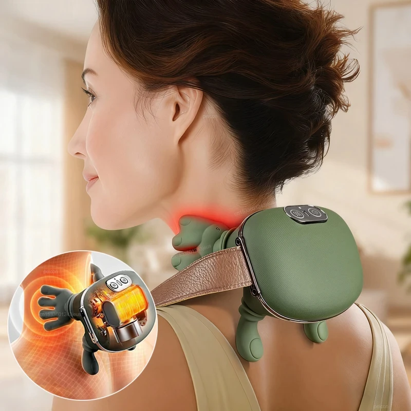 N7 Electric Neck And Shoulder Muscle Massager Wireless Shoulder And Back Kneading Massage Shawl Neck masajeador Relax Pain Relie