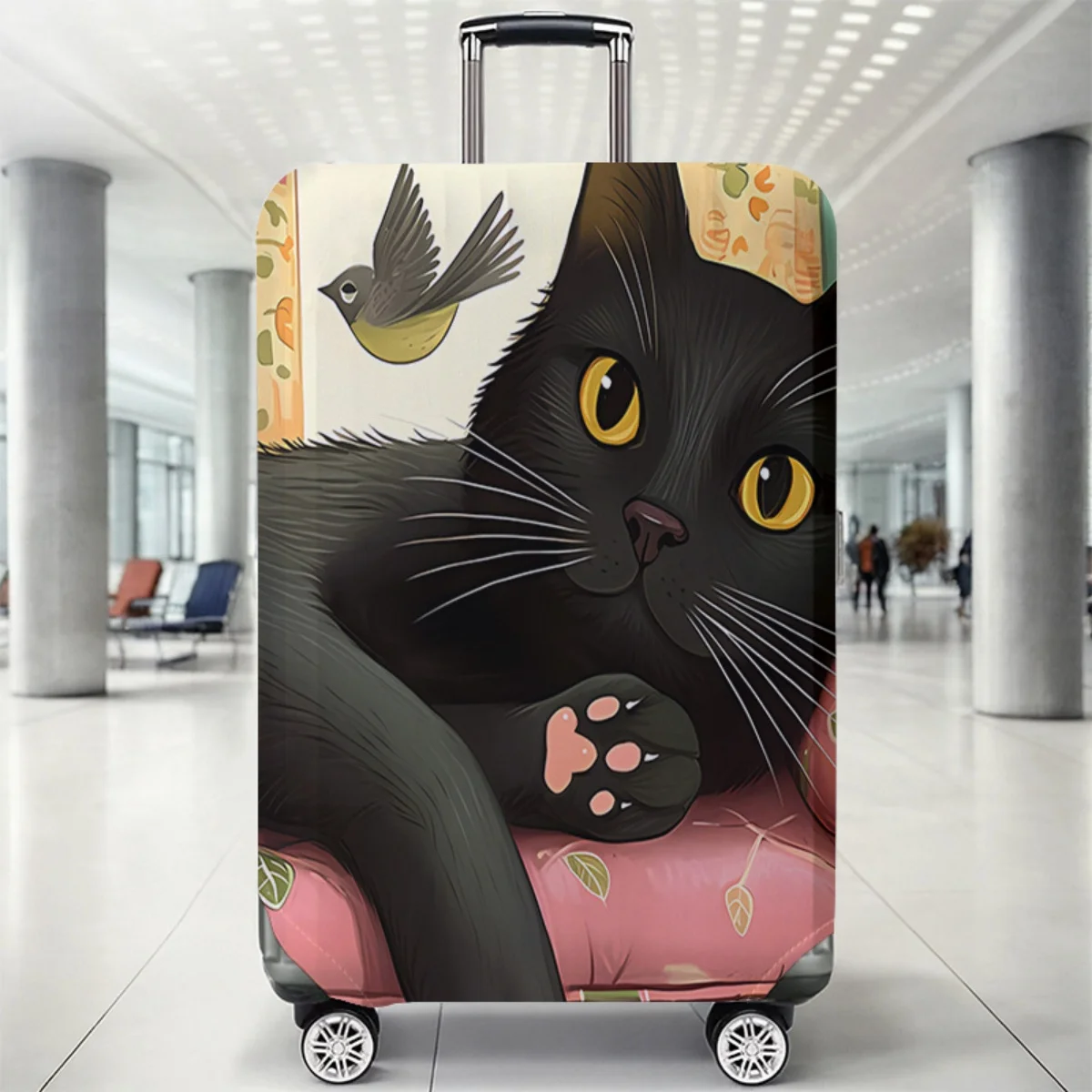 Luggage Protective Cover With Cartoon Print
