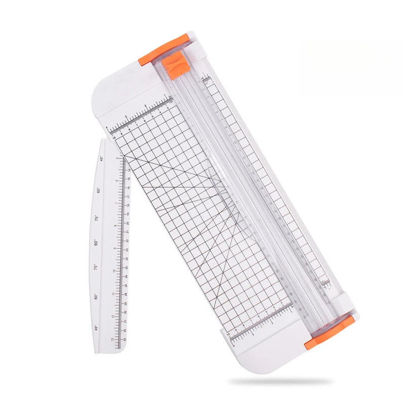 Office A4 A5 Guillotine Paper Cutter with Automatic Security Safe Guard, Lightweight Cutting Mat Machine for Coupon Craft Paper