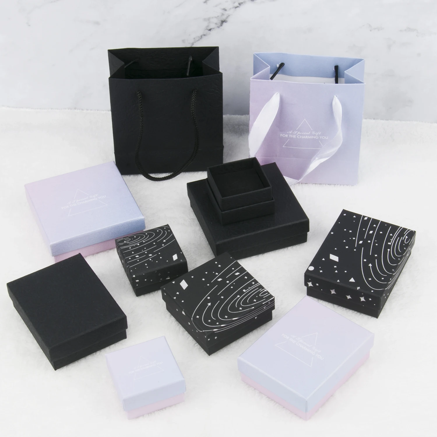 1pcs Fashion Christmas Gift Box Kraft Paper Display Gift Boxes Engagement Ring for Earring Necklace Bracelet Accessories