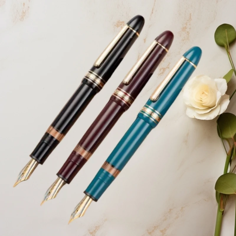 Wingsung 630 Classic Vacuum piston filling Ink Fountain Pen Stationery Office Business Supplier Men's Luxury Writing Gift Pens