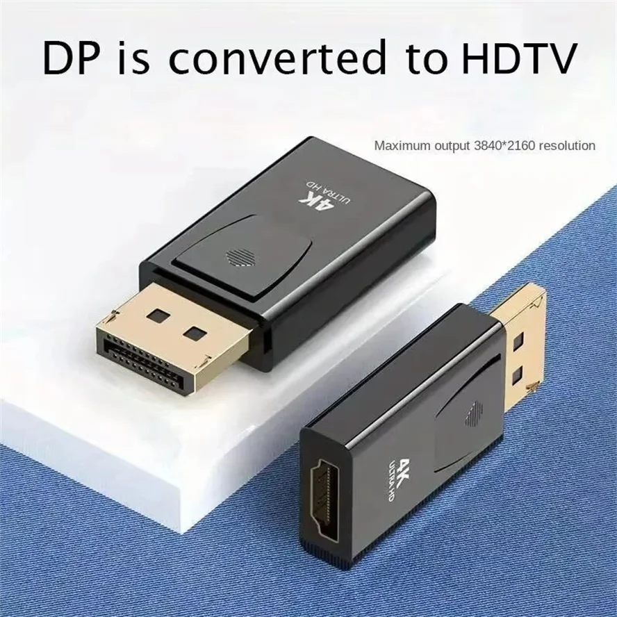 4K DP DisplayPort to HDMI-compatible Adapter Converter Display Port DP to HDMI-compatible HDTV Adapter Video Audio PC Laptop