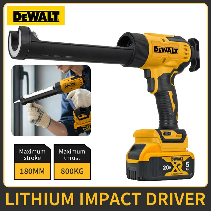 Dewalt Cordless Caulking Gun Electric Silicone Gun 6 Speeds Glass Glue Gun Filling Sealing Power Tool for Dewalt Battery