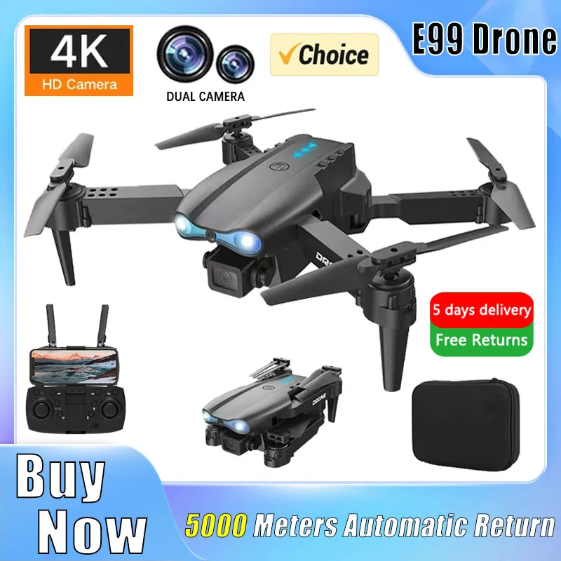 E99 Pro Drone Quadcopter Remote Control Handle Four Axis Aircraft HD 4K Photography UAV Altitude Fixation Helicopter Toys