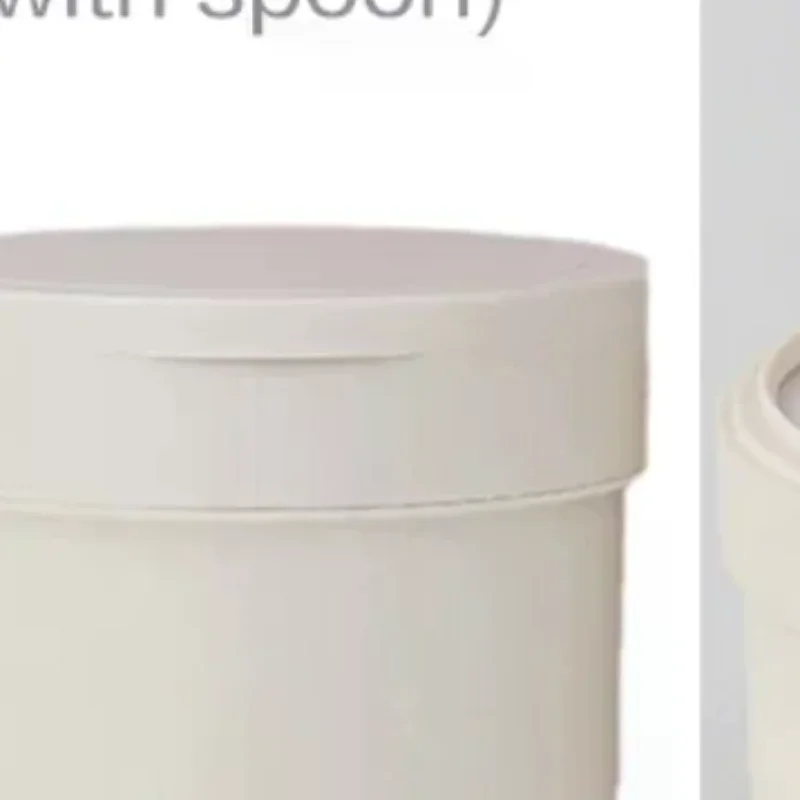 1pcs 300/400ml Refillable Makeup Remover Jar With Spoon Plastic Empty Makeup Jar Pot Travel Face Cream Lotion Cosmetic Container