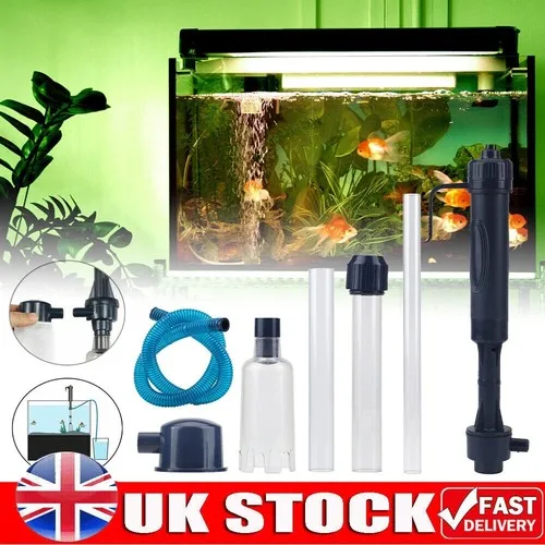 4 In 1 Fish Tank Aquarium Suction Sand Washer Electric Syphon Operated Cleaner Vacuum Gravel Siphon Filter Water Changer Cleaner