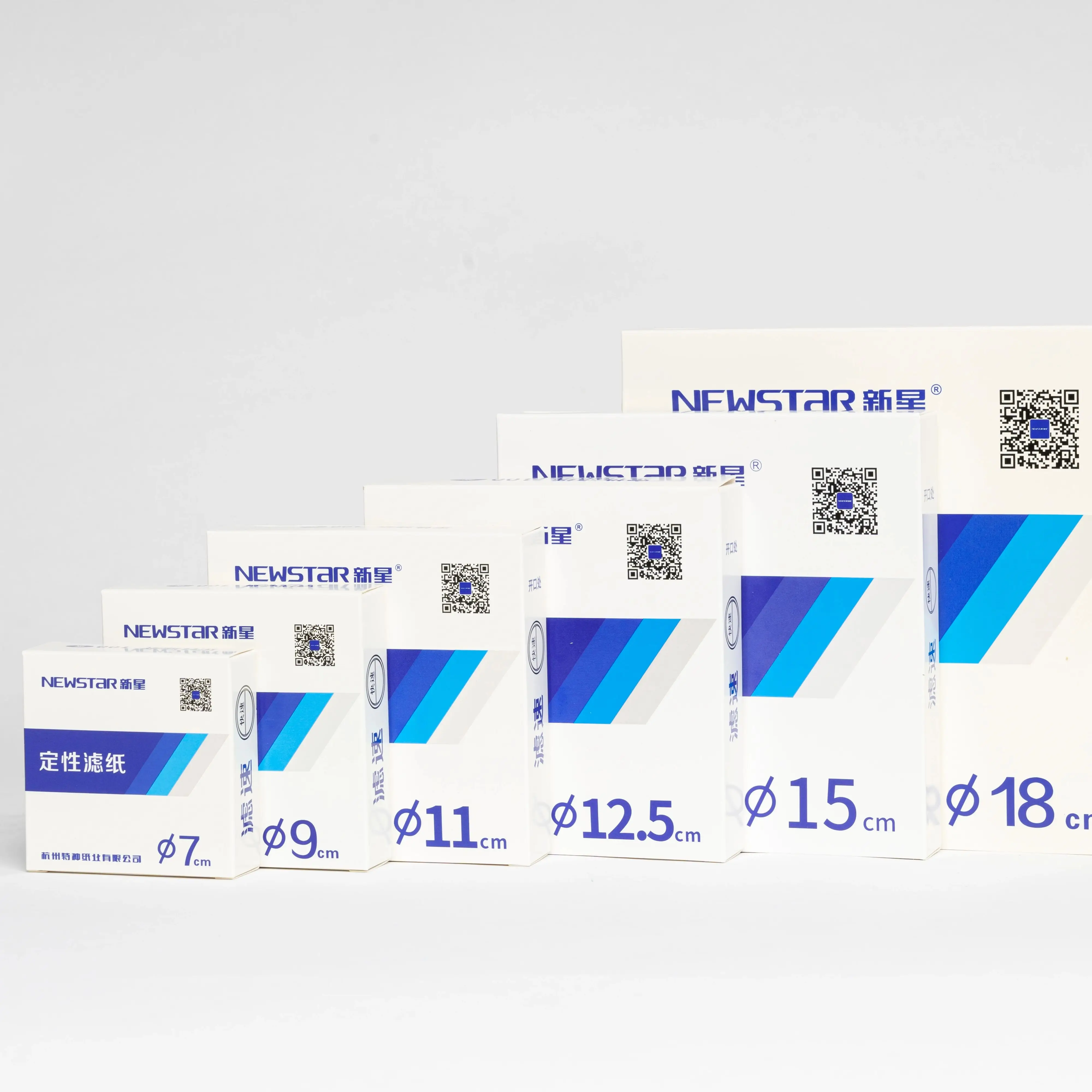 101 Fast Speed Lab Qualitative Filter Paper 7cm 9cm 11cm 12.5cm 15cm for Chemical Analysis Lab Filtration 100pcs/pack